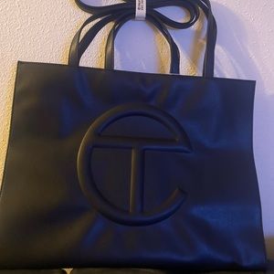 COPY - Brand new Telfar Large Black Bag w/tags and duster bag